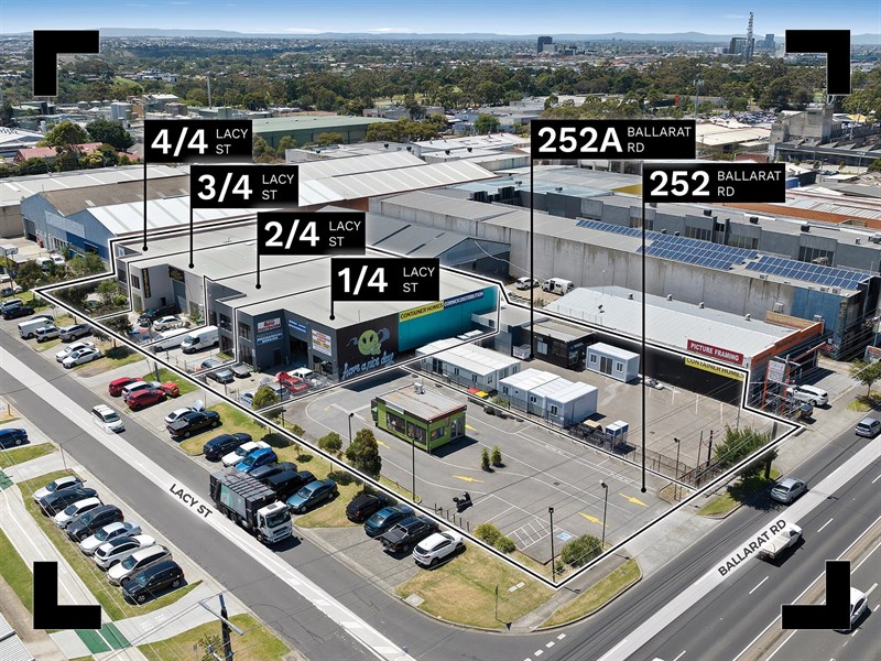 252 and 252a Ballarat Road and Units 1-4/4 Lacy Street, Braybrook